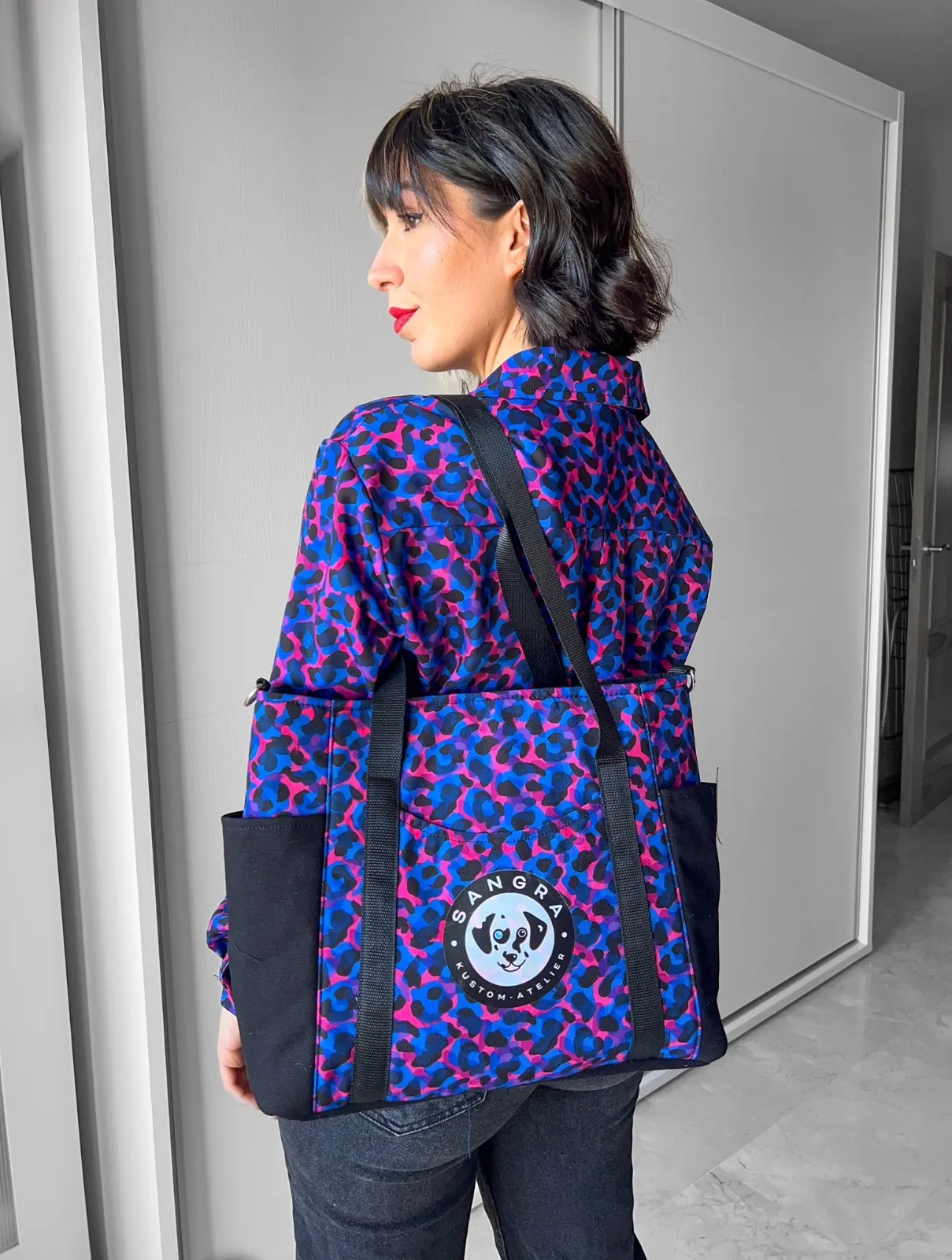 Bolso Leopardo neón